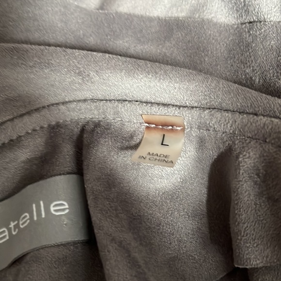 NWOT Bagatelle Faux Suede Drape Front Jacket - Picture 6 of 8